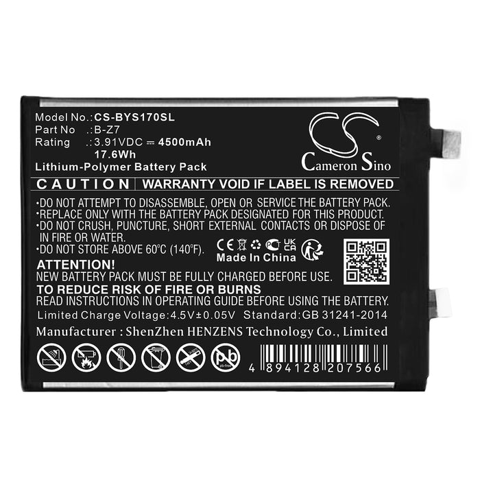 Vivo V2283A S17 V2282A V2285A S17t 5G S17 5G 2023 S17e 5G Mobile Phone Replacement Battery
