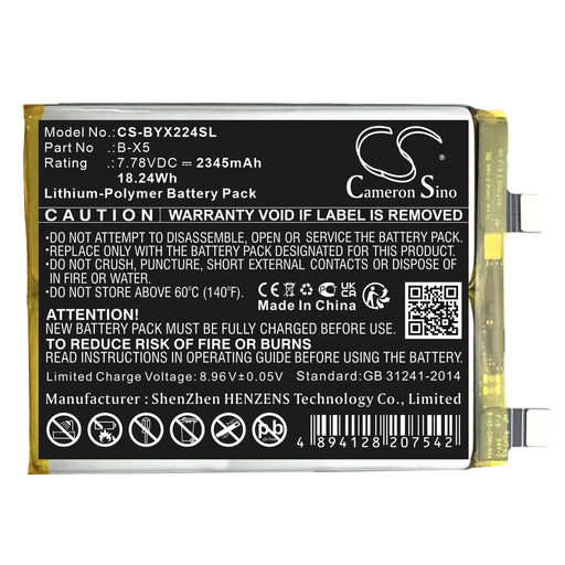 Vivo V2241A X90 5G V2218 X90s 5G V2241HA Mobile Phone Replacement Battery