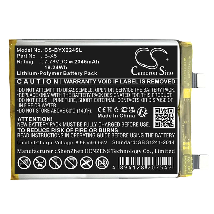 Vivo V2241A X90 5G V2218 X90s 5G V2241HA Mobile Phone Replacement Battery