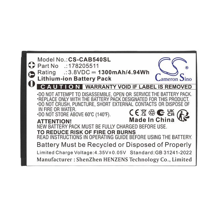 CAT B40  ZL5B40E Mobile Phone Replacement Battery