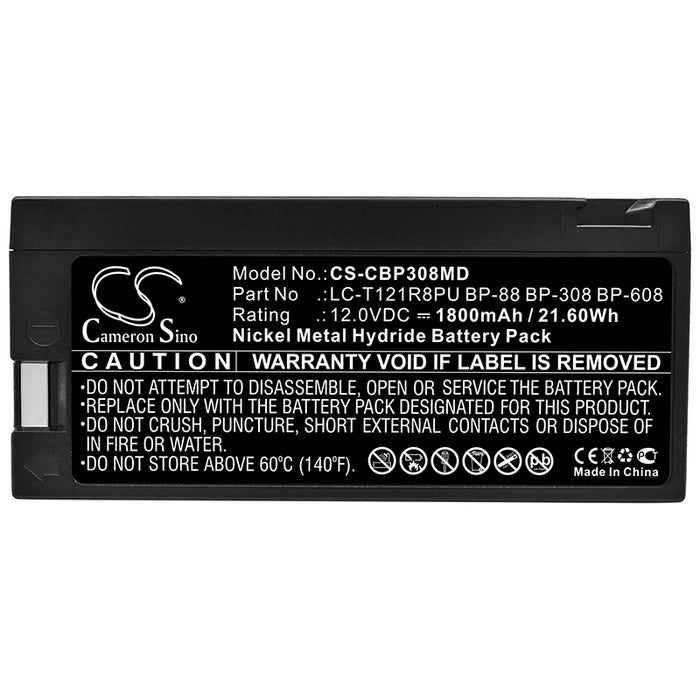 Criticare Systems 90308 PC Express 91370 Monitor 91387 Monitor PC Scout Transport Monitor 90309 SL1030 Monitor SL1050 Moni Medical Replacement Battery
