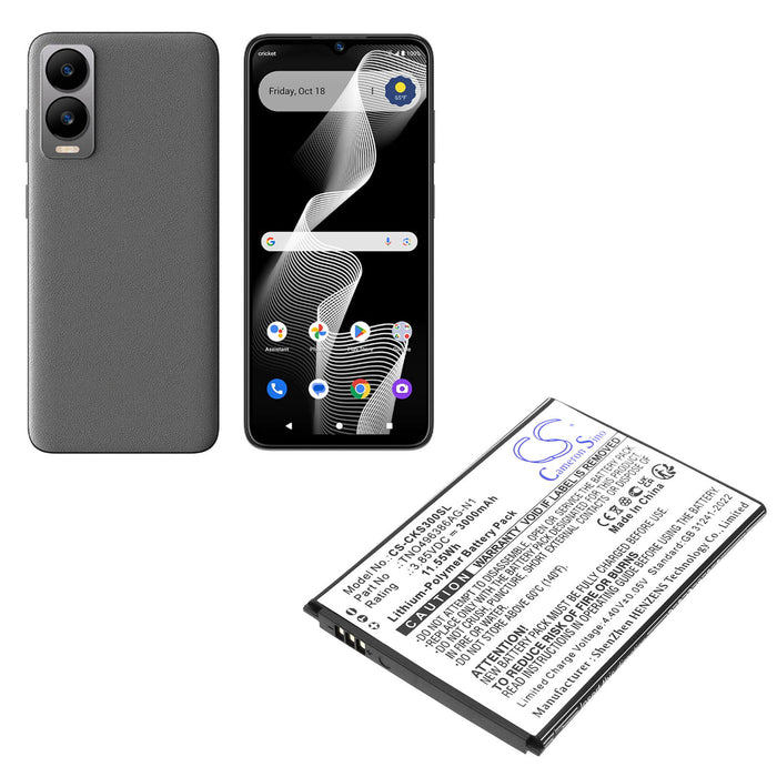 Cricket Debut S3 U572AC Mobile Phone Replacement Battery