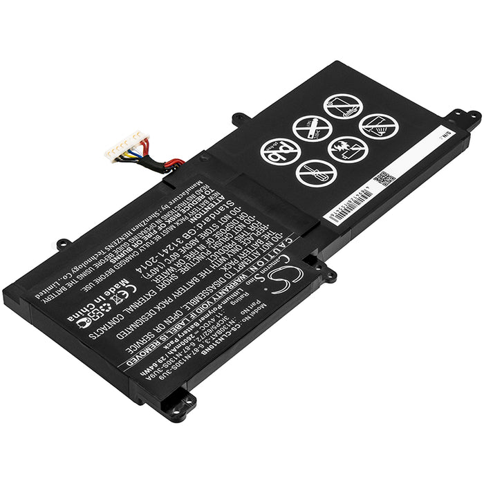 Clevo N131BU,N131WU,N130WU,NP3130,N130BU Laptop and Notebook Replacement Battery