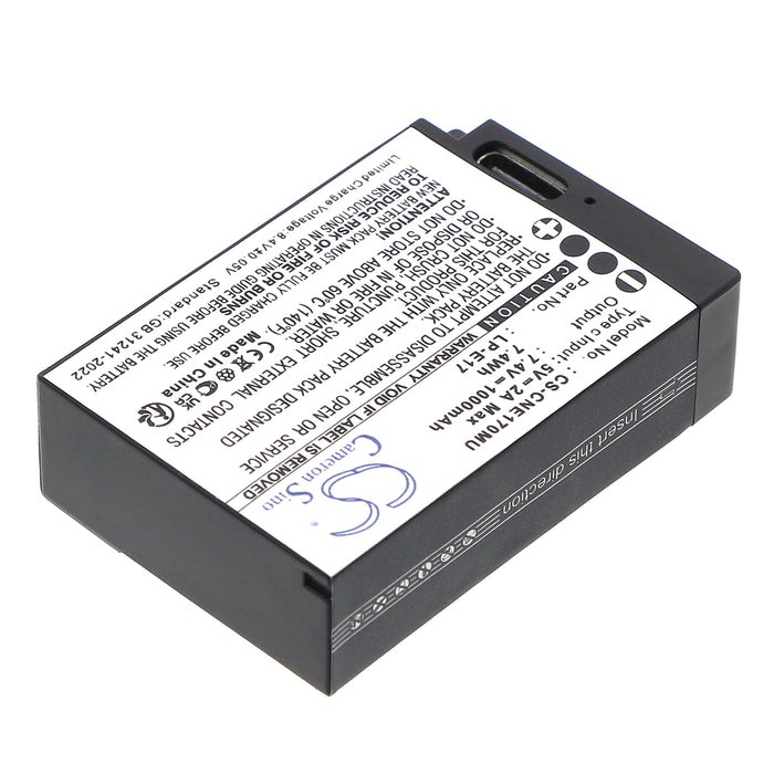 Canon EOS 200D EOS 250D EOS 750D EOS 760D EOS 770D EOS 77DEOS M3 EOS 800D EOS Kiss X8i EOS M3 EOS M5 EOS M6 EOS M6 Mark IIE Camera Replacement Battery