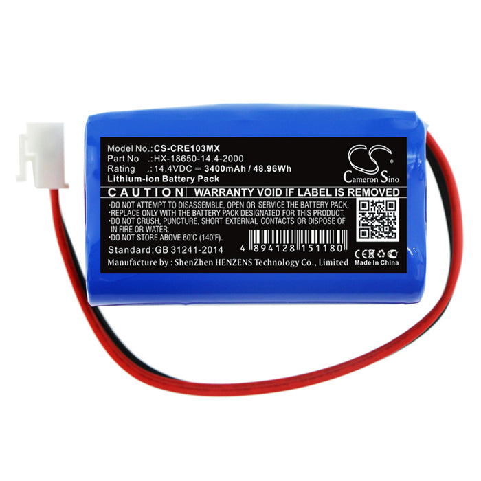 Carewell ECG-1103 ECG-1103B ECG-1103G ECG-1103L ECG-1106 3400mAh Medical Replacement Battery