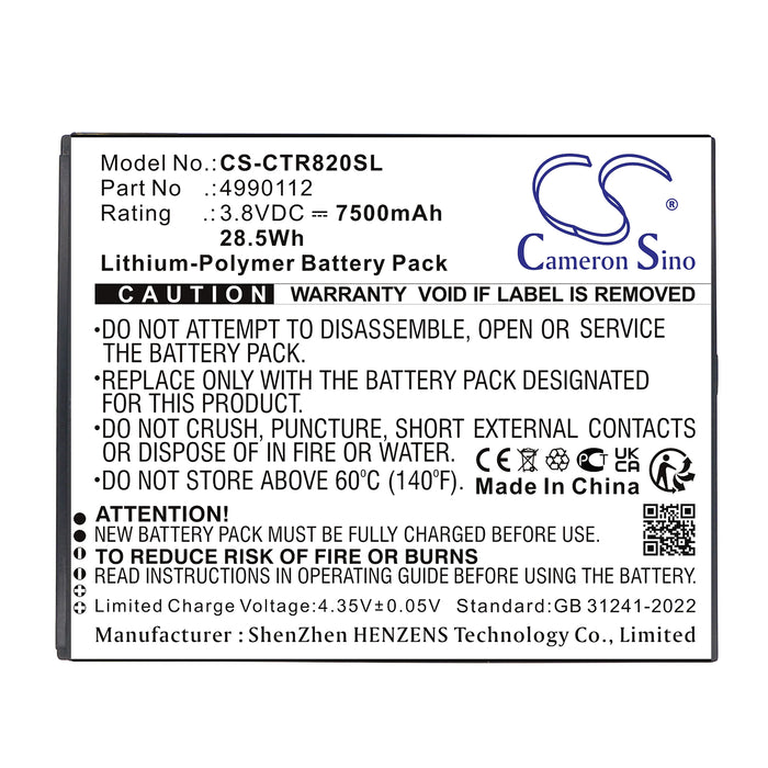 Cedar CT8,CT8X2 Diagnostic Scanner Replacement Battery