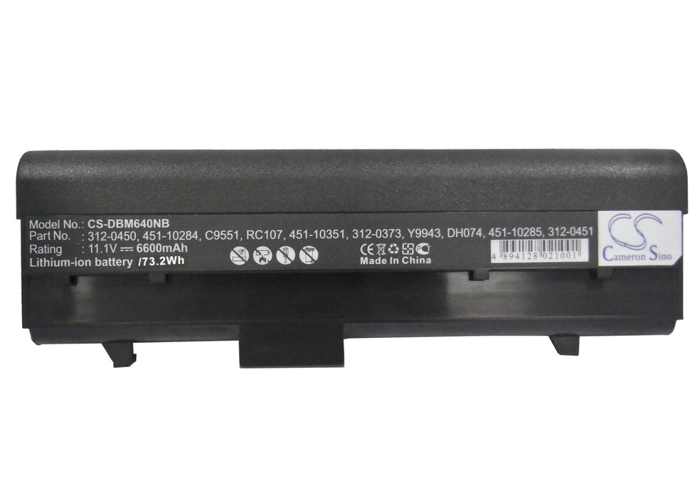 Dell Inspiron 630M Inspiron 640M Inspiron E1405 PP19L XPS XPS M140 Laptop and Notebook Replacement Battery