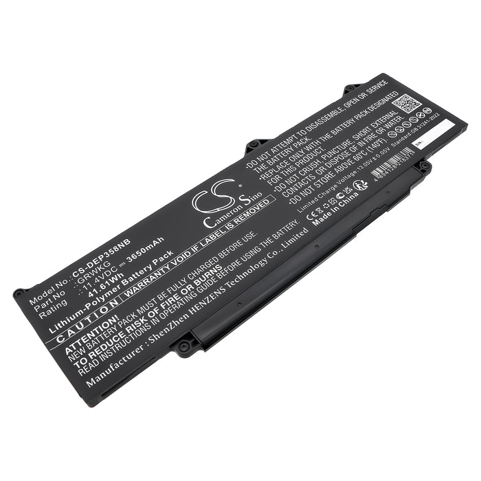 Dell Precision 15 3580 Precision 15 3580 5CHPK Precision 15 3580 JHH2C Laptop and Notebook Replacement Battery