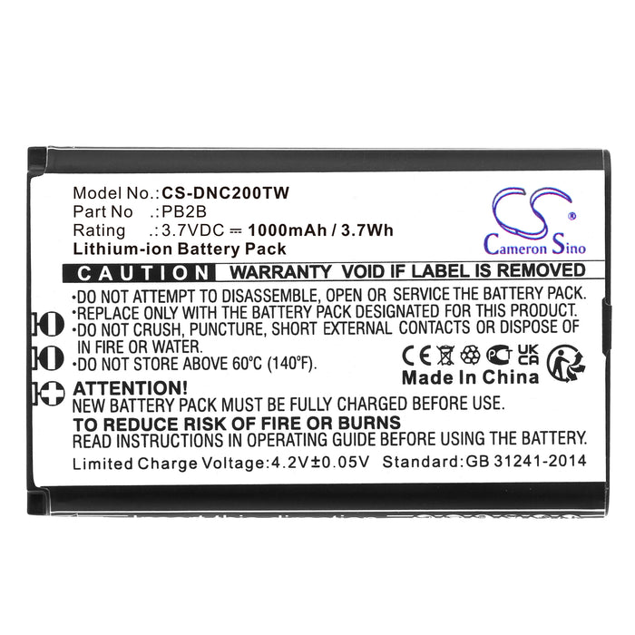 Defelsko 2B Two Way Radio Replacement Battery