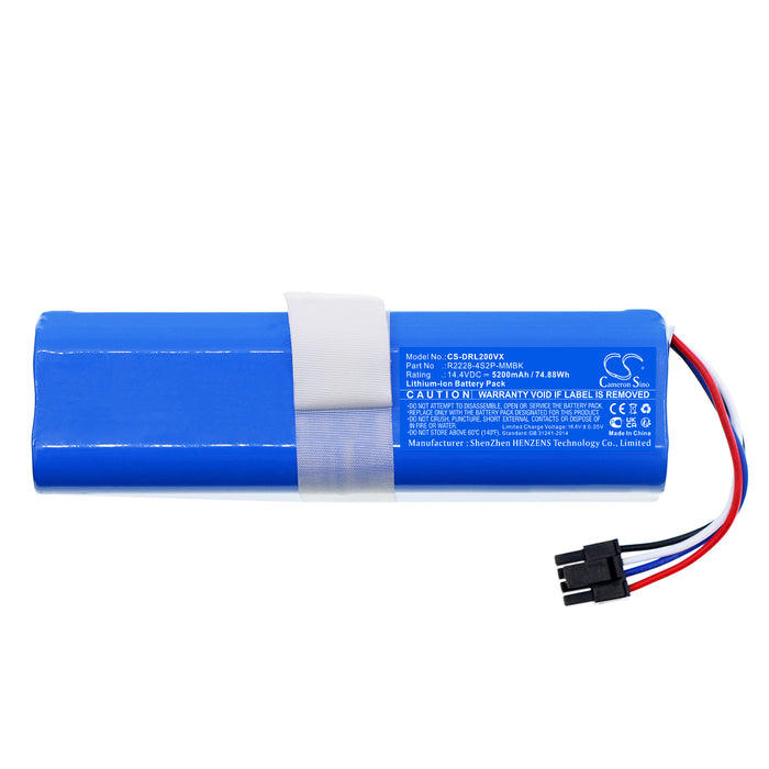 Dreame Bot L20 Ultra Bot X30 Ultra L20 Ultra L20 Ultra Complete RLX41CE RLX56C X30 Ultra Bot L10s Ultra Gen2 RLL32SE L10s U Vacuum Replacement Battery