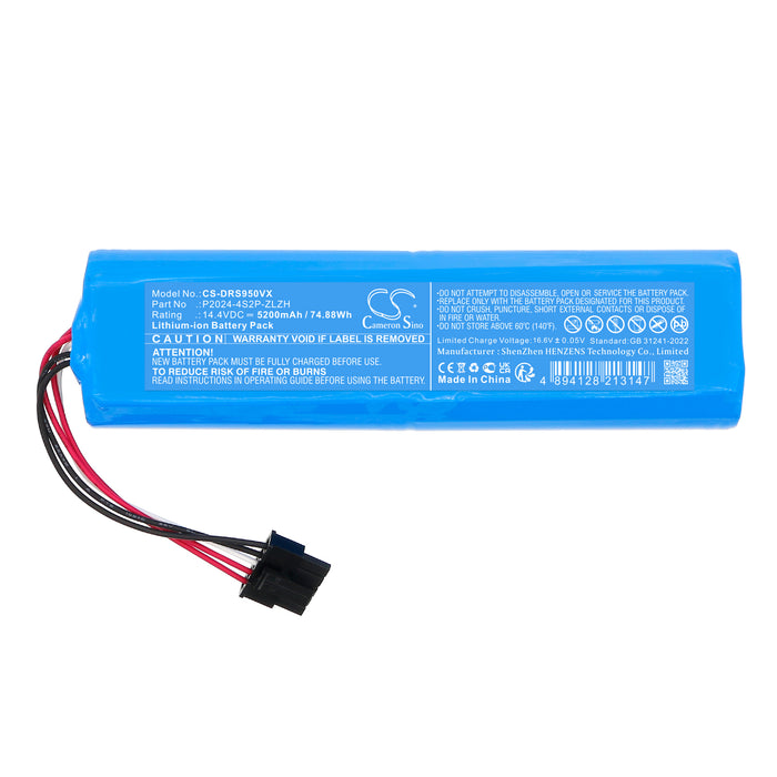 Dreame RLS95HE S30 Pro Ultra S40 5200mAh Vacuum Replacement Battery