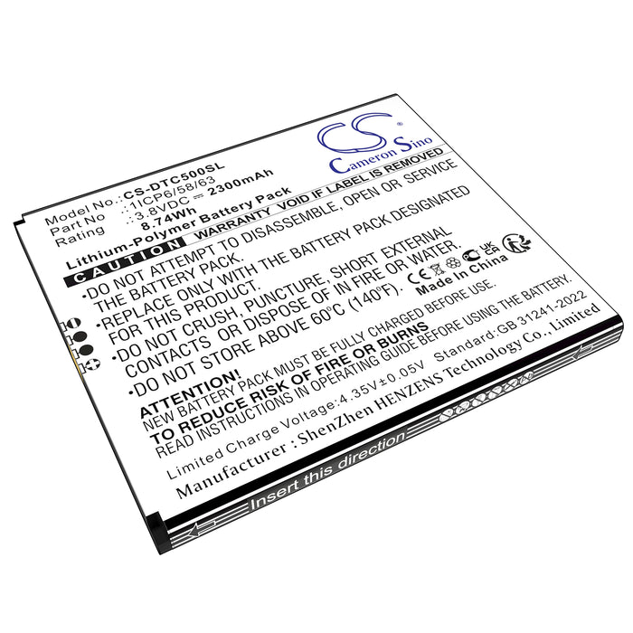 Digitrak BlueCase 50 BluePad 5500 Plus Printer Replacement Battery