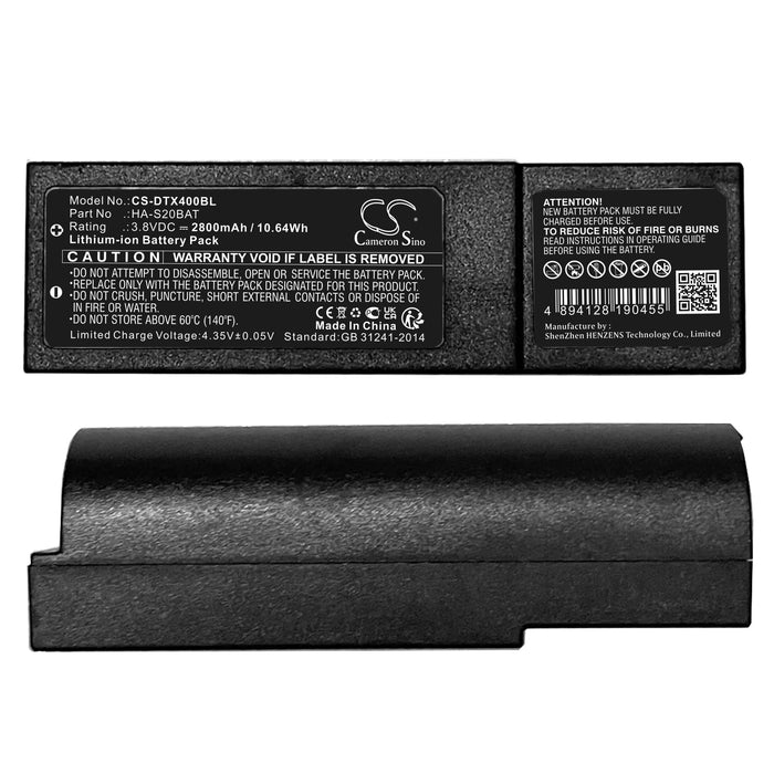 Casio DT-X400 DT-X450 Barcode Replacement Battery
