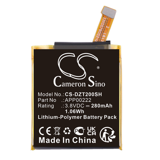 Fossil DZT2002 On DZT2002 Smart Watch Replacement Battery