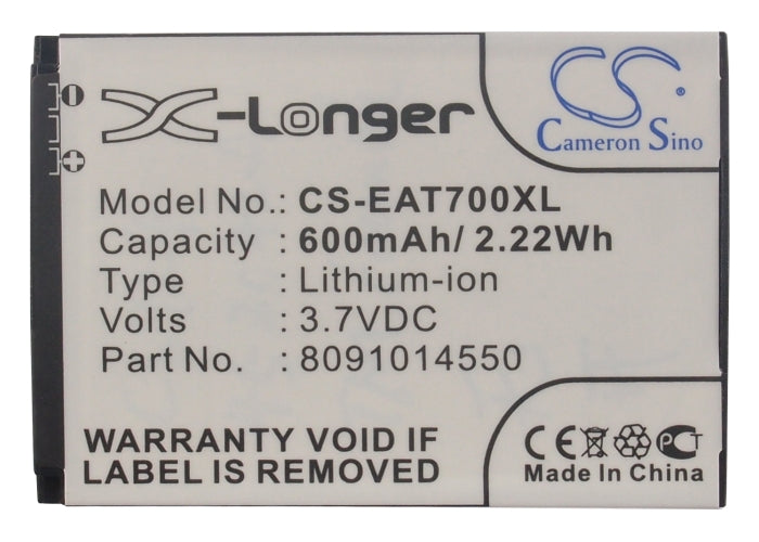 ITT Easy 7 Mobile Phone Replacement Battery