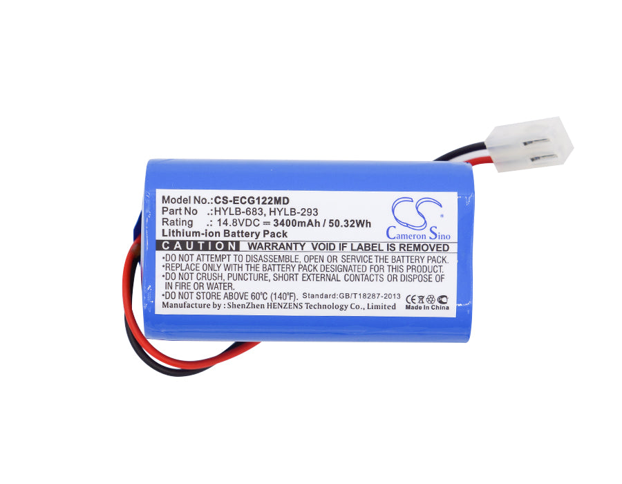 Biocare ECG-1200 ECG-1201 ECG-1210 3400mAh Medical Replacement Battery
