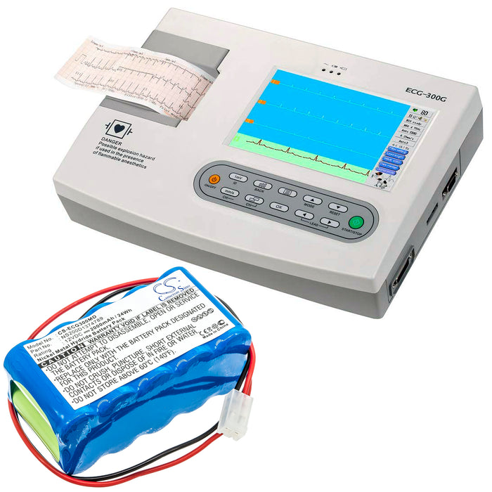 Biocare ECG-100 ECG-101 ECG-101G ECG-300 ECG-300G Medical Replacement Battery