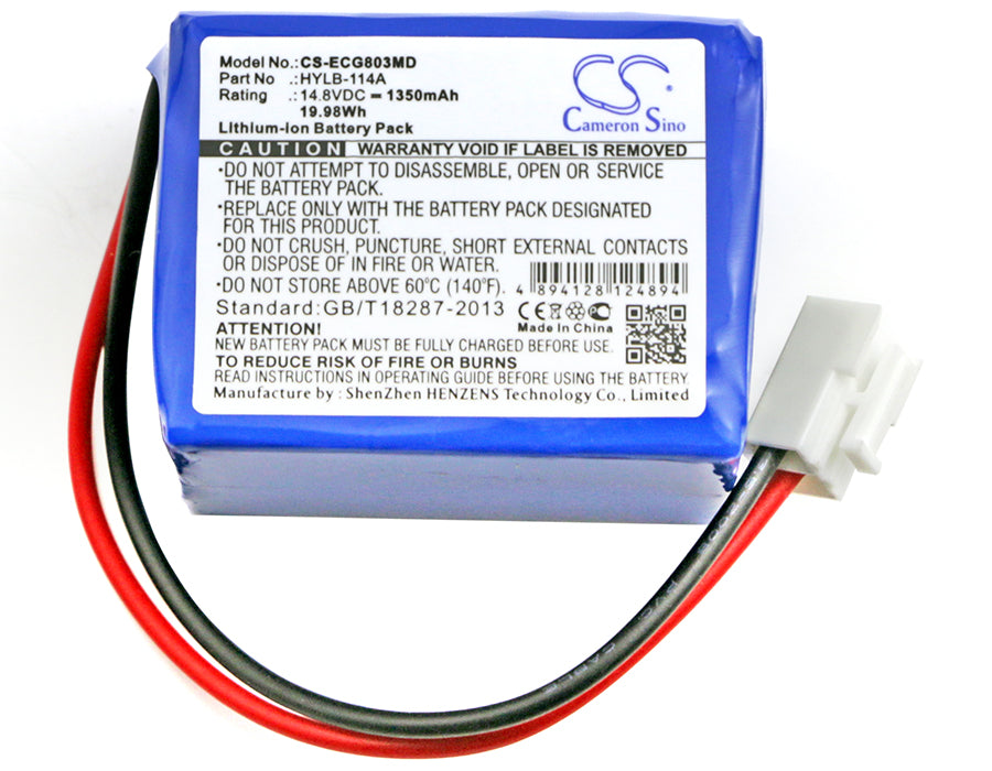 Biocare ECG-9803 ECG-9803G Medical Replacement Battery