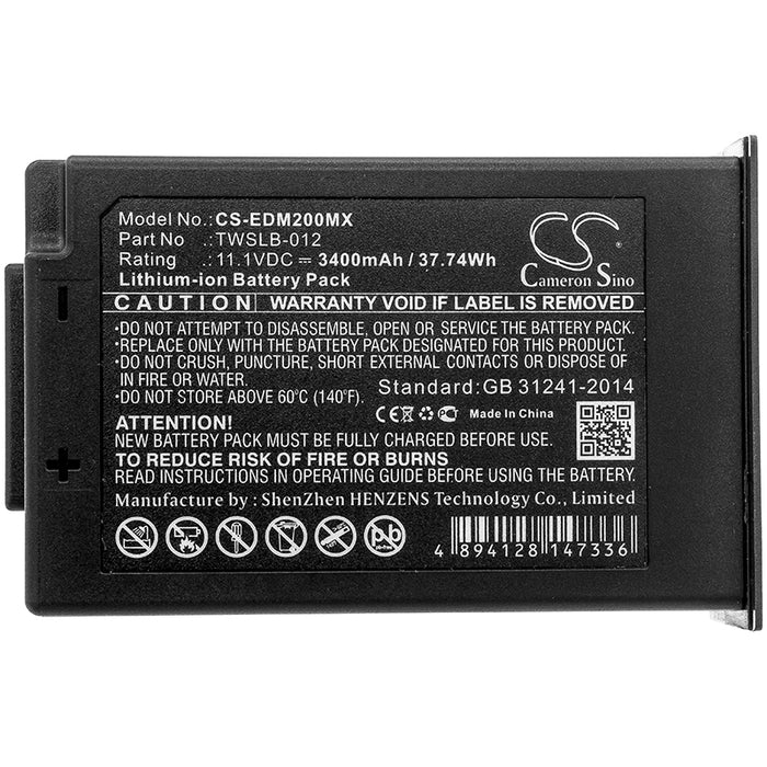 Edan IM12 IM20 3400mAh Medical Replacement Battery