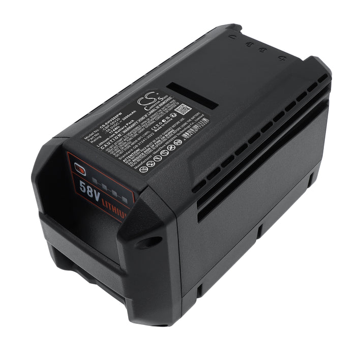 AEG 58V Blower Cordless, 58V Brushcutter Cordless, 58V Chainsaw 18in Cordless,58V Lawn Mower 21in SP Cordless, 3000mAh Garden Tool Replacement Battery