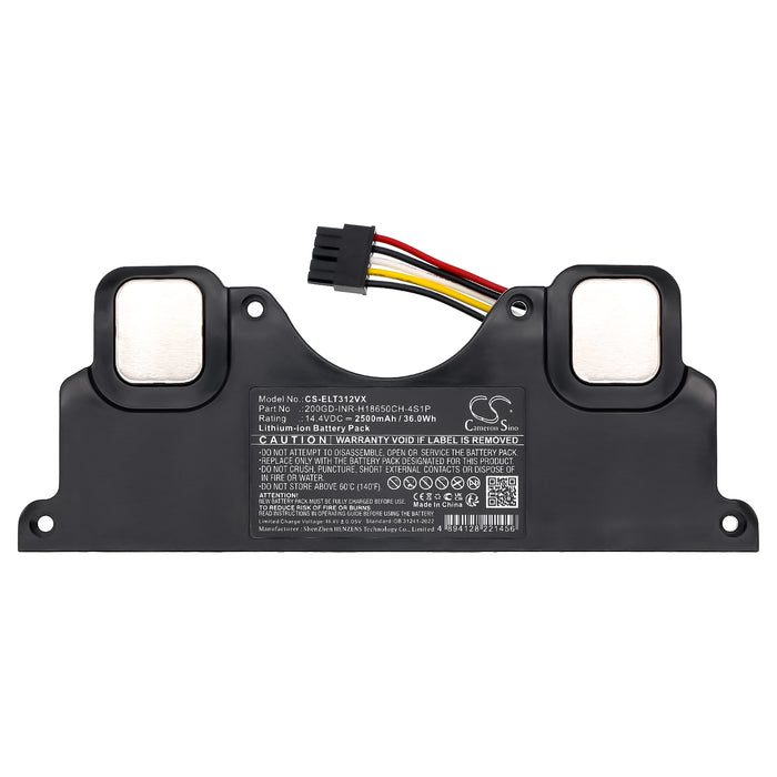 Electrolux EFP31312 EFR31223 EP31-15GYA UltimateHome 300 Robotic Vacuum UltimateHome 300 Robotic Vacuum + Mop Ultim 2500mAh Vacuum Replacement Battery