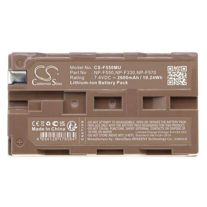 Blackmagic Design Video Assist 12G HDR monitor 2600mAh Camera Replacement Battery
