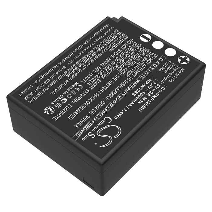 Fujifilm FinePix HS30 FinePix HS30EXR FinePix HS33EXR FinePix HS35EXR FinePix HS50EXR FinePix X-A1 FinePix X-A10 FinePix X- Camera Replacement Battery