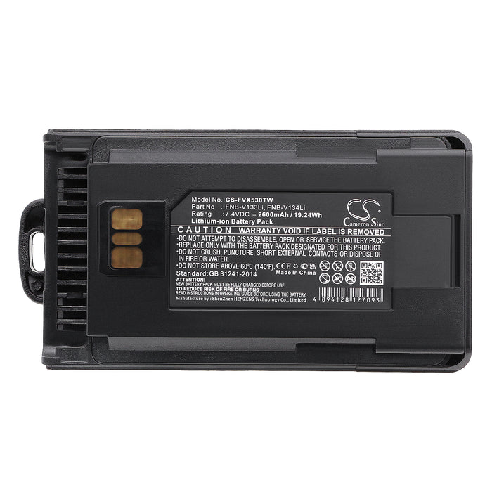 Motorola VX-261 VX-264 VX-451 EVX-531 EVX-534 EVX-539 2600mAh Li-ion Black Two Way Radio Replacement Battery