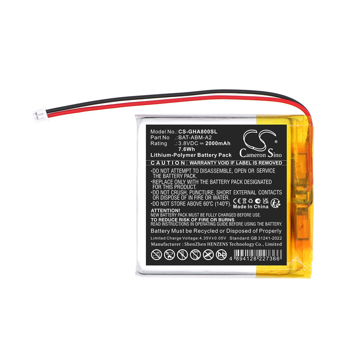 GHB ABM800 Baby Monitor Replacement Battery