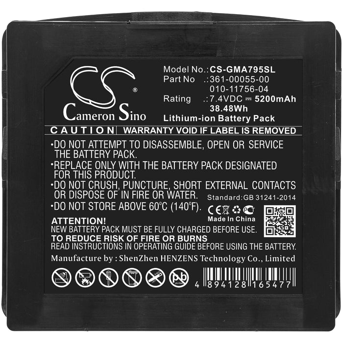 Garmin Aera 795,Aera 796 5200mAh GPS Replacement Battery
