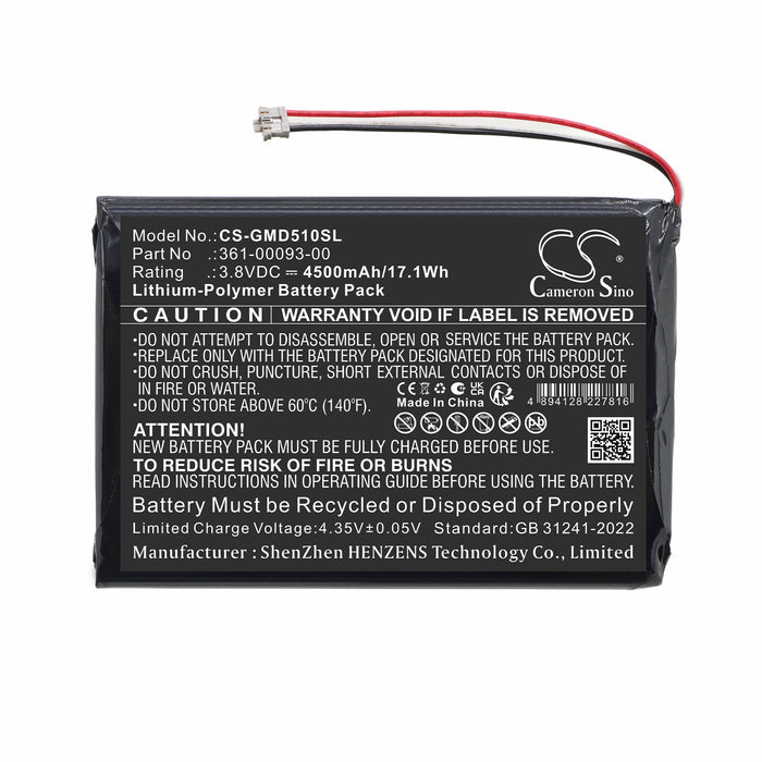 Garmin 010-01561-00 010-01561-20 A02895 DGL51 GDL 50 Portable ADS-B Receiver GDL 51 Portable SiriusXM Receiver 010-01561-40 GD GPS Replacement Battery