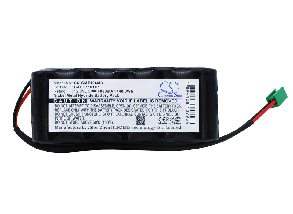 GE Dash 1000 Eagle Monitor 1000 Eagle Monitor 1006 Eagle Monitor 1008 Eagle Monitor 1009 Hellige Marquette Eagle Monito He Medical Replacement Battery