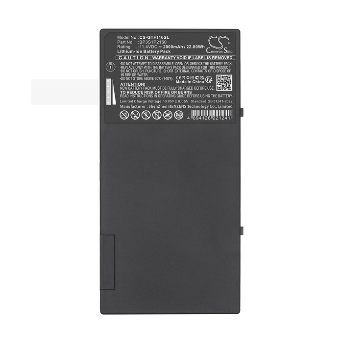 Getac F110 G2 F110 G2-Core i5 5300U 2 3 GHz F110 GGA 734020 F110 Rugged Tablet Getac F110 Getac F110 G2 Getac F110 G3 Getac Tablet Replacement Battery