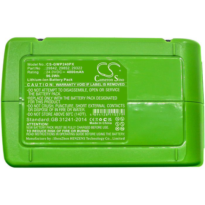 Powerworks 2CM P24LM32,P24AB,P24ST 4000mAh Power Tool Replacement Battery