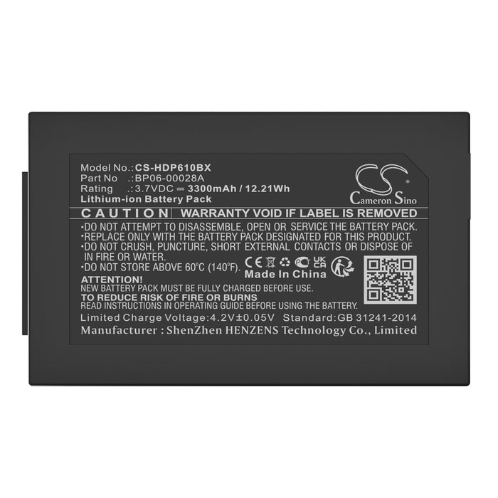 Handheld 6000LU1 6500 6110 6100 Barcode Replacement Battery