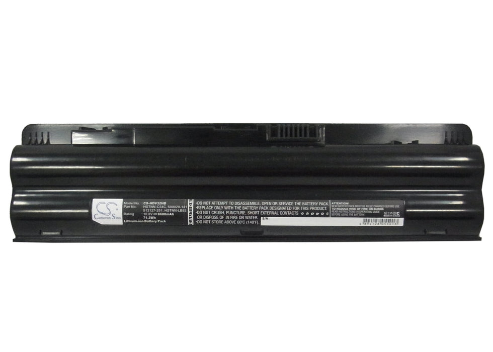 Compaq Presario CQ35-100 Presario CQ35-101TU Presario CQ35-101TX Presario CQ35-102TU Presario CQ35-102 6600mAh Laptop and Notebook Replacement Battery