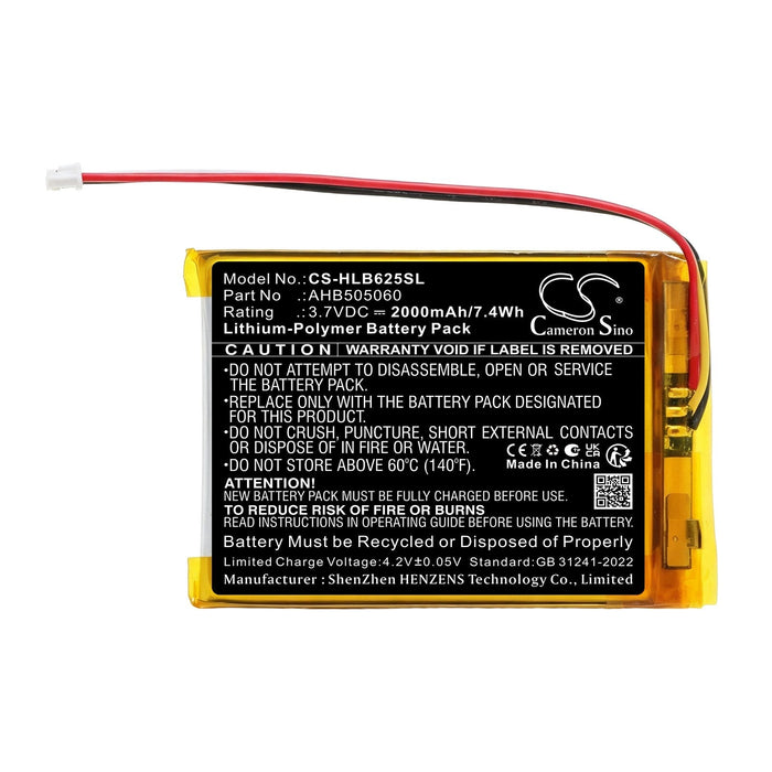 HelloBaby HB6250 Baby Monitor HB40 Baby Monitor Baby Monitor Replacement Battery