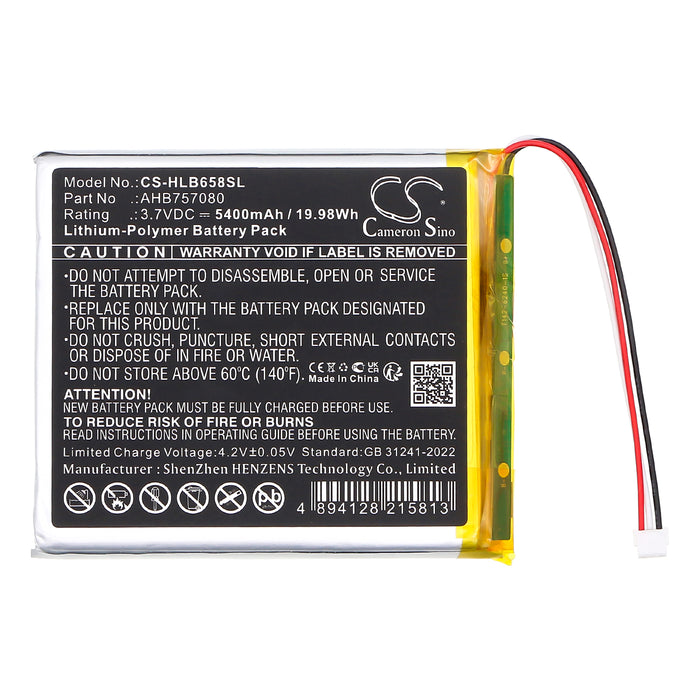 HelloBaby HB6588 Video Baby Monitor Baby Monitor Replacement Battery