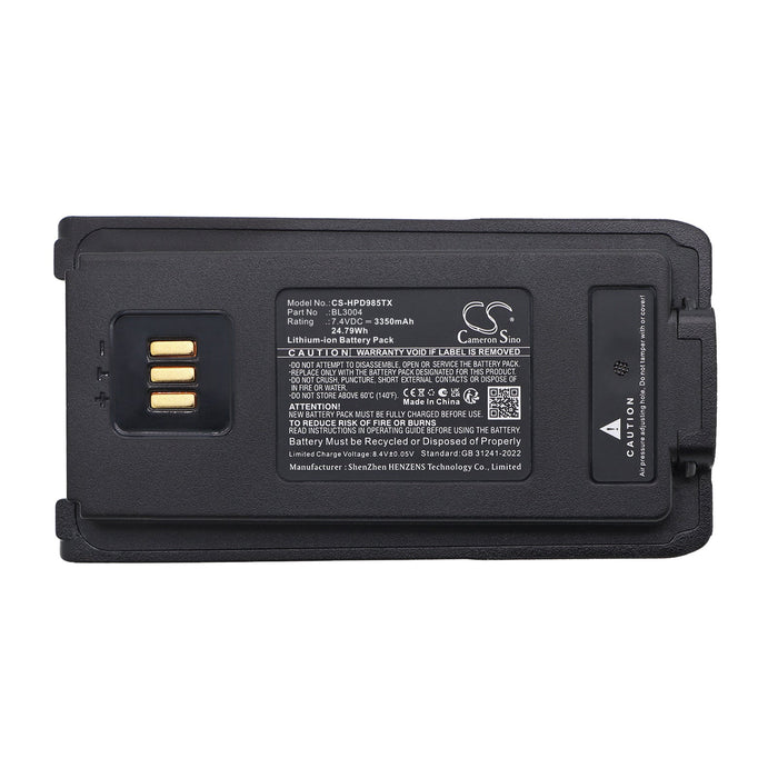Hytera PD980 PD980 PD985 PD985B PD985B PD985U PD985U Two Way Radio Replacement Battery