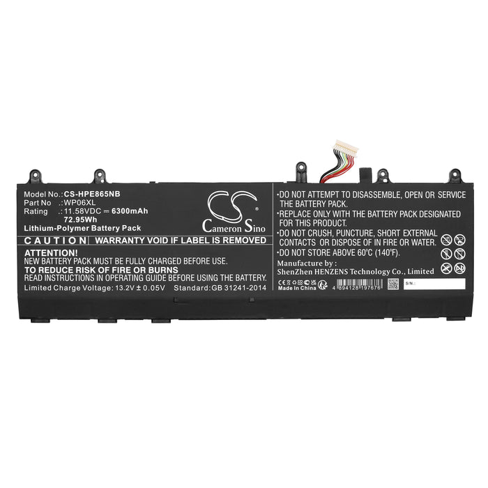 HP EliteBook 860 G9 5Z6B1EA, EliteBook 860 G9 5Z6B5EA, EliteBook 860 G9 5Z6B6EA, EliteBook 860 G9 5Z6D1EA, Eli Laptop and Notebook Replacement Battery