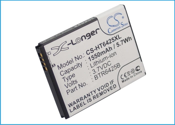 HTC Rezound Vigor ThunderBolt 2 Droid Incredible HD ADR6425 ADR6425LVW Rezound 4G LTE Rezone Desire SV T326e  1550mAh Mobile Phone Replacement Battery