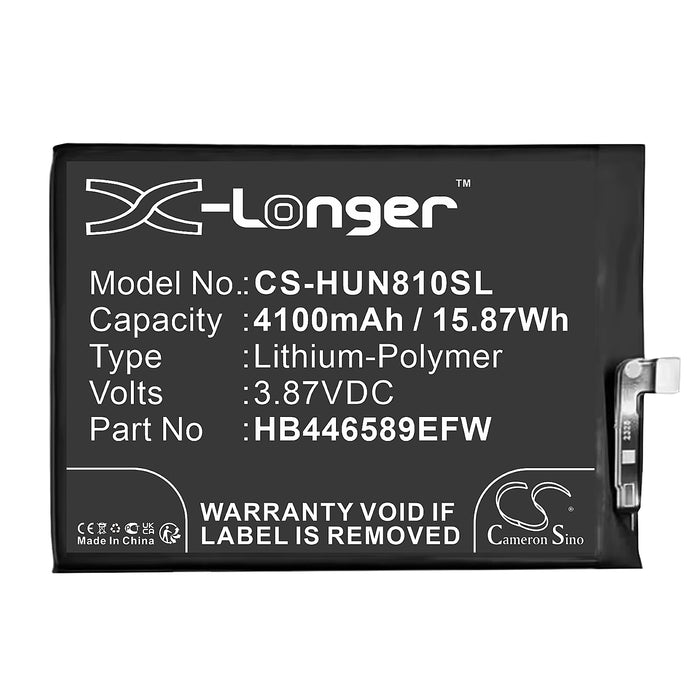 Huawei CHA-AL80, COCO-AN40, COCO-TN00, Nova 10Z, Nova 8 SE, NZONE S7 Pro, SP200 Mobile Phone Replacement Battery