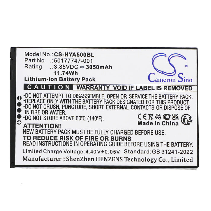 Honeywell ScanPal EDA5S Barcode Replacement Battery