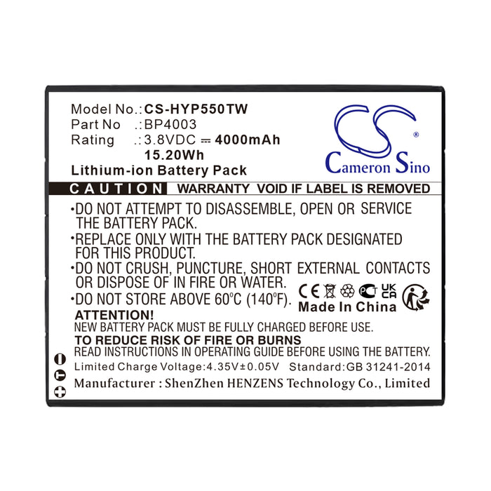 Hytera PCN550 Communication Replacement Battery