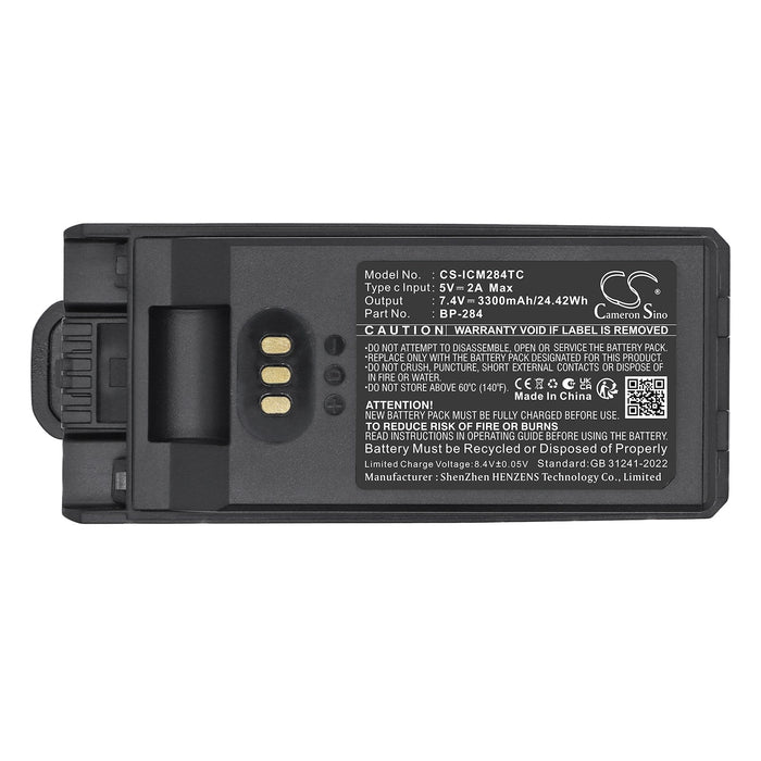 Icom IC-F3400 IC-F3400D IC-F3400DP IC-F3400DPS IC-F3400DPT IC-F3400DS IC-F3400DT IC-F4400 IC-F4400D IC-F4400 3300mAh Two Way Radio Replacement Battery