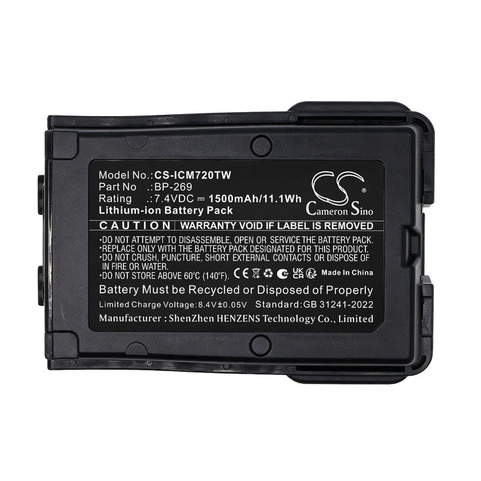 Icom IC-M72J IC-M73J Two Way Radio Replacement Battery