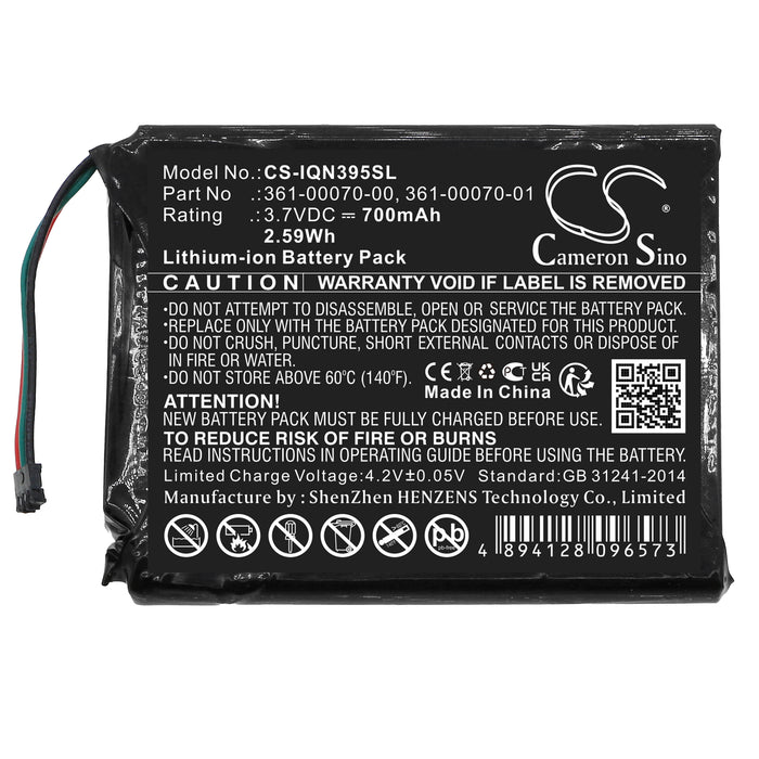 Garmin 3597LMT,Nuvi 3597,Nuvi 3597LMTHD,Nuvi 3598,Nuvi 3598LMT,Nuvi 3598LMT-D GPS Replacement Battery