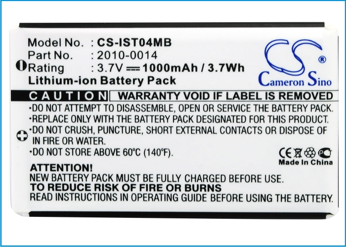 Iris ST4ex Medical Replacement Battery