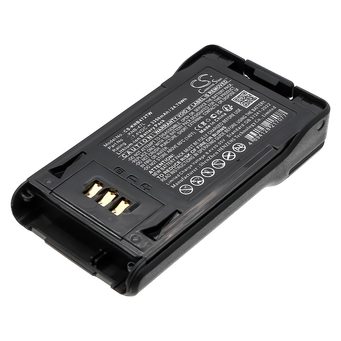 Kenwood NX-200 NX-300 TK-3320 TK-5220 TK-5320 3350mAh Two Way Radio Replacement Battery