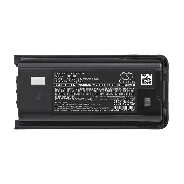 Kenwood NX-240V NX-340U NX1200 NX-1200A NX-1200D NX-1200N NX-1202A NX1300 NX-1300A NX-1300D NX-1300N NX-1302A NX-P12 Two Way Radio Replacement Battery